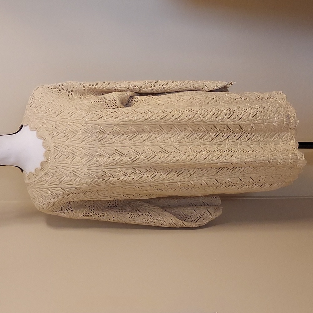 Women's Mini Dress in Pale Gold Lurex Knit